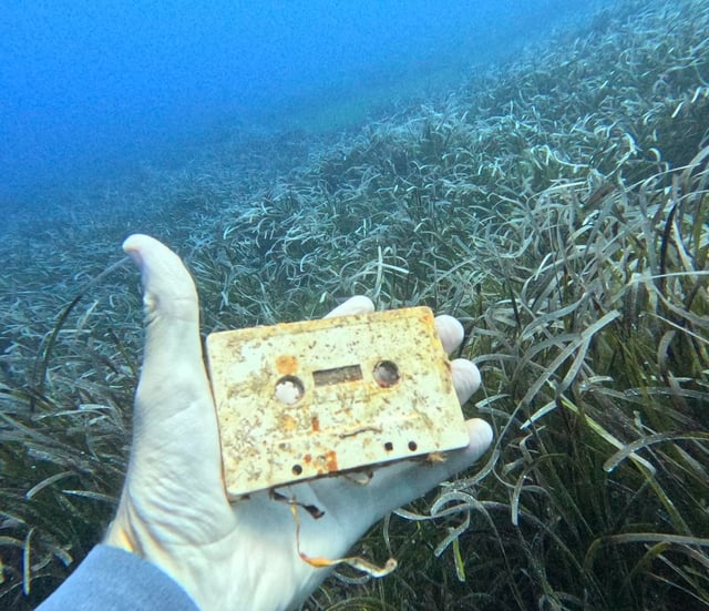 r/cassetteculture - Found a cassette on the ocean’s floor while scuba diving, it still works!